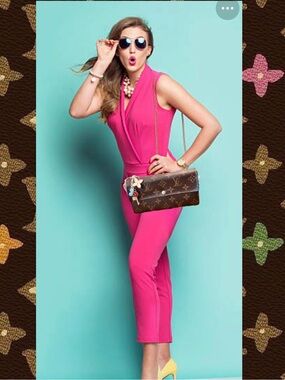 Louis Vuitton monogram vintage Sarah wallet converted Crossbody 2012